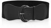 [AIMALL] Women Ladies Faux Leather Wide Stretch Elastic Buckle Cinch Waist Wide Belt, Fashion Accessory for Dresses & Coats