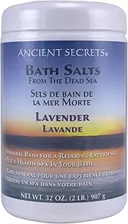 ANCIENT SECRETS Mineral Baths, Aromatherapy Dead Sea, Lavender, 32 Oz (2 Lbs) 908 G (Pack Of 2)