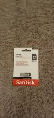 SanDisk Ultra Flair USB 3.0 Flash Drive 64 GB Speeds Up To 150 MB/s Read / Dr5