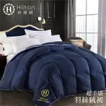 【HILTON希爾頓】 超高品質澎鬆柔軟羽絲絨被/五星酒店專用/星際藍