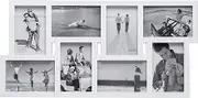 Malden International Designs Puzzle Collage Picture Frame, 8 Option, 8-4x6, White