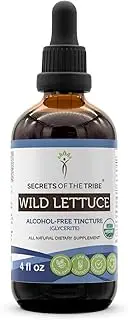 Wild Lettuce Tincture Alcohol-Free Extract, Organic Wild Lettuce (Lactuca virosa) Dried Herb (4 FL OZ)