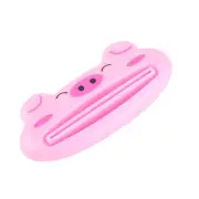 (Pig)Cartoon Animal Shaped Plastic Toothpaste Dispenser Tube Squeezer Rolling