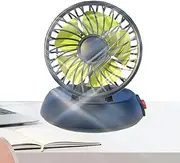 Car Fans That Blow Cold Air | Strong Airflow Cooler Single Head,Foldable Vehicle Cooling Fan, 3 Speeds, for SUVs, RVs, Trucks, Sedans, Cruises, USB Powered