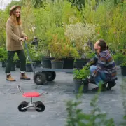 Gardening Stool Chair Rolling Move The Wheels Office Work Seat with Wheeled