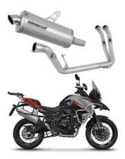 Fits to Benelli TRK 702 / TRK 702X 2023 - 2024 Full Exhaust System TITANIUM P7