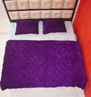 Wine Purpal Velvet Quilt King , Velvet Comforter,Bedding valentine day gifts