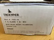 Troemner 7025-1W, 1g Class 1 Weight w/WCC with NVLAP Weight Calibration