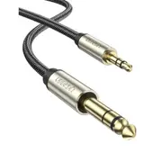 UGREEN 3.5mm to 6.35mm Audio Adapter Cable - 2m - Grey TRS to TS - Stereo [UG-10628]