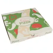 Papstar Pizza Box Pure Angular 28 x 3cm Multicolour 100 Piece