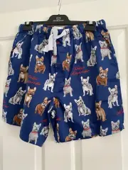 Peter Alexander Mens Pyjama Shorts French Bulldog Medium