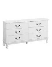 [Artiss] Kubi Lowboy Chest Of Drawers White