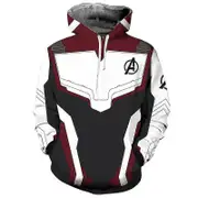 Marvel Avengers 4 Iron Man Tony Stark Cosplay Men's Uniform Hoodie Jacket T-shirt Top Pants M