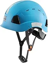 Hard Hats Construction Safety Helmet , LOHASTAR Adjustable Vented Work Helmet ANSI Z89.1 Approved OSHA Hard Hat with Chin Strap for Industrial Construction