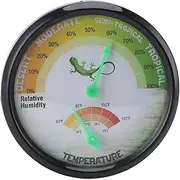 Thermometer Indoor with Humidity Gauge,Thermometer Hygrometer Dial, High Precise Pointer Type Mechanical Temperature and Humidity Gauge for Reptile Pet