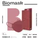 【BioMask杏康安】四層成人醫用口罩- 莫蘭迪系列-紅絲絨-10入/盒(醫療級、韓版立體、台灣製造)