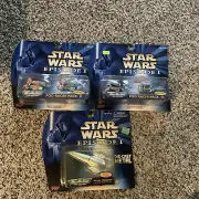 Micro Machines Star Wars Episode 1 - POD Racer Pack II, III & Royal Starship Lot