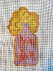 Hand-painted Needlepoint Canvas Halloween Poison Brew Renaissance Designs
