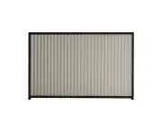 Stratco Good Neighbour® CGI Corrugated Fence Panel Sheet Colour: Birch, Post Track Colour: Ebony