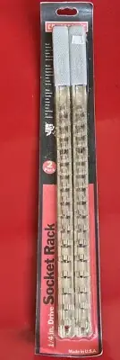CRAFTSMAN #41323 USA MADE 1/4” Dr Socket Rack/Rail Set of Two TT322