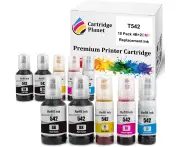 10 Pack (4BK,2C,2M,2Y) Compatible Ink for Epson T542 for Epson EcoTank Pro ET-16600 EcoTank Pro ET-5800