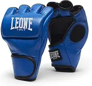 Leone 1947 MMA Open Finger Gloves, Unisex, Contest Cowhide Leather, Outerwear, Fingerless, EVA Pad, GP115