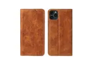 For iPhone 11 Pro Max Case PU Leather Wallet Protective Cover Kickstand Khaki