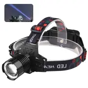 Multifunctional 30W LED Headlamp Telescopic Zoom Lightweight LED Strong Light Headlight 18650 Type-C Charging Portable H