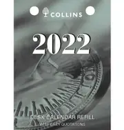 Collins 2022 Calendar Refill Day To Page Top Punch Daily Quotations