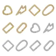 Gold/Silver Plated Brass Hook for DIY Jewelry Making Projects Carabiner Clasp
