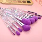 Multifunction Makeup Brush Blush 10-piece Set with Elegant Faux Handles