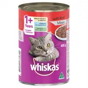 Whiskas Wet Beef Mince 400G 24Pk (174061) (Om24)