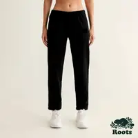 在飛比找momo購物網優惠-【Roots】Roots 女裝- EASY九分棉褲(黑色)