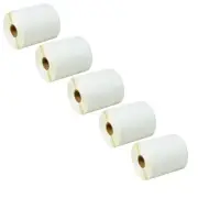 5ROLL Perforated 500 Address Label P/R 4"X3" Fits For Zebra LP2844 GX420D&Rollo