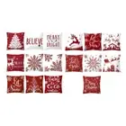 Christmas Pillow Cover Holiday Decoration Soft Polyester Cushion Case 1PC