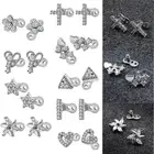 Rhinestone Dermal Anchor Set Surface Piercing Titanium Steel