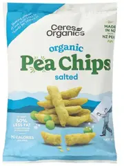 2 x Ceres Organics Pea Chips Salted 100g