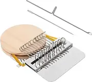 LOLIPPYY 1 Set Mini Weaving Machine Handmade Educational Knitter Tool for DIY Craft Birthdays Safe Wooden Material Promotes Creativity and Coordination Skills