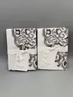 Pottery Barn Asher Medallion Organic Percale Shams Euro S/2 Gray 9546H