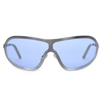 在飛比找PChome24h購物優惠-Romeo Gigli 義大利 一片式個性太陽眼鏡 / 藍R