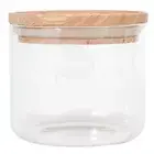 200ml Glass Preserving Jars Wood Lid Canning Food Storage Bottle Container Small