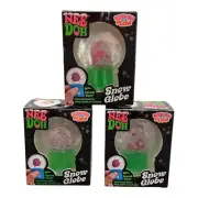 3 X NEE DOH Snow Globe Christmas Squeeze Stress Toy Squish-N-Flow NeeDoh