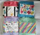 Collection 18 light pastel color scarf with purse clutch mint pink blue purple