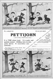 1904 Pettijohn Wheat Breakfast Cereal Antique Print Ad Pettibear Comic Strip