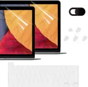 [2 Pack] Screen Protector 4-In-1 Set Compatible with Macbook Pro 13 Inch M2 M1