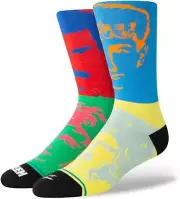 Stance Adult Multicolor Crew Cotton Cushion Queen Hot Space Casual Socks M 6-8.5