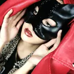 暗黑貓面具全臉白色街舞男士女士面具可彩繪直播表演舞臺