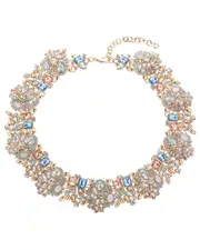 Eye Candy LA Glass Crystal Kona Ivy Necklace