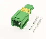 98822-1025 98817-1025 Male Female Connector Cable Terminal Jacket Auto Socket 2 Pin Automotive Plug Gearbox Plug(Army green)