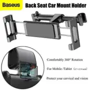 Baseus Car Back Seat Holder Mount 360° Stand Headrest Bracket For Phone Tablet